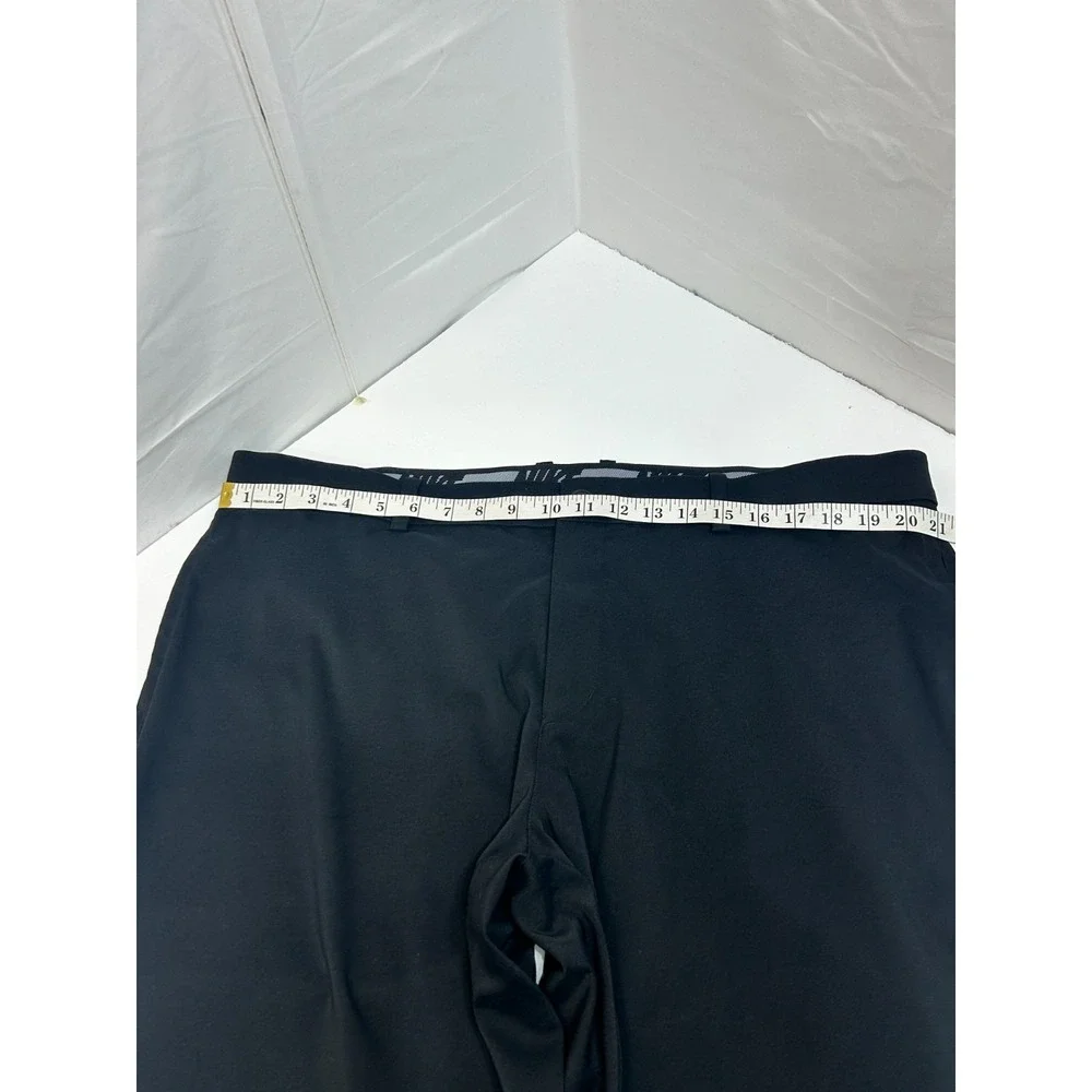 Nike Golf Pants Mens‎ 42x30 M Black Flat Drifit Performance Chino Swoosh 13692